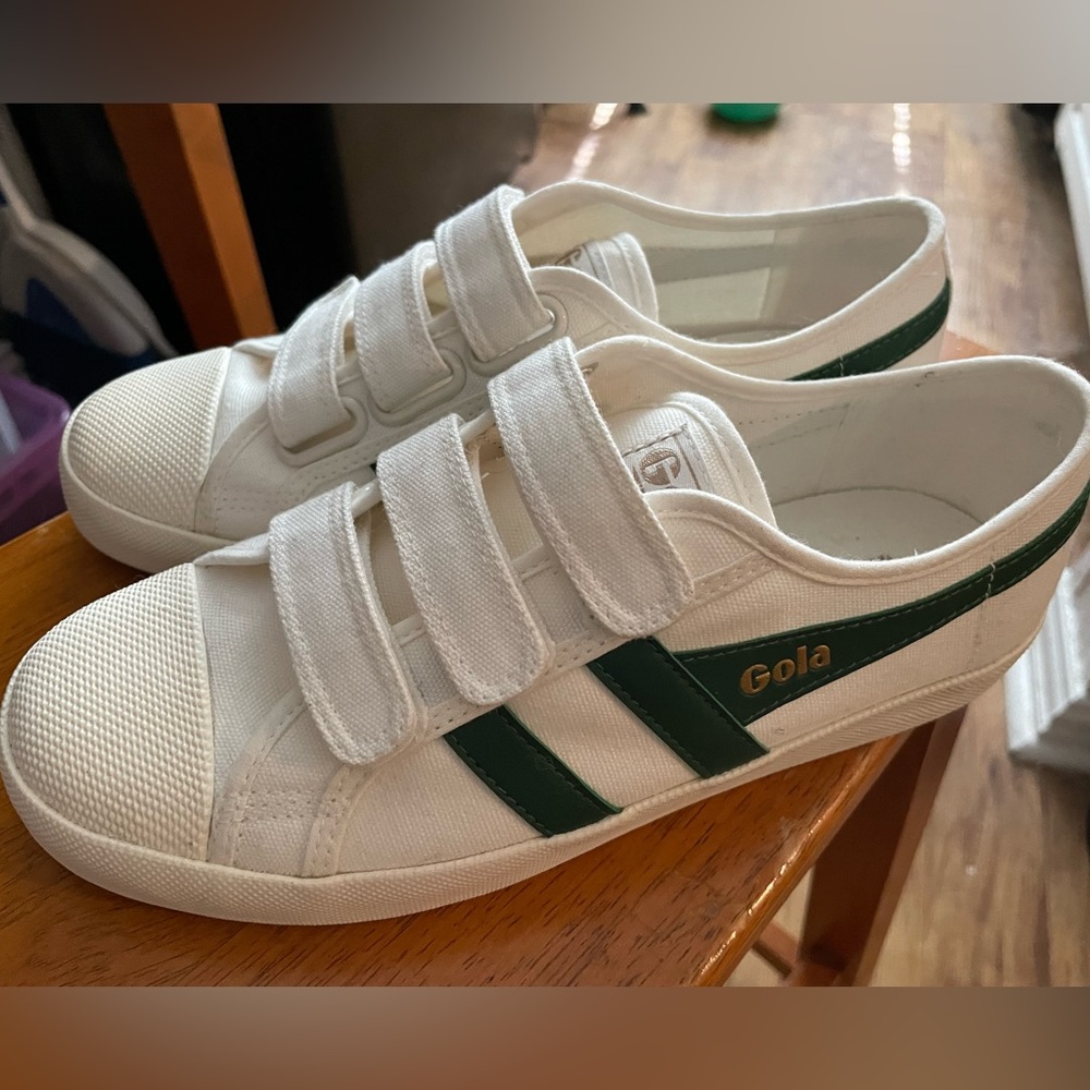 Gola Coaster Strap sneakers white and green
